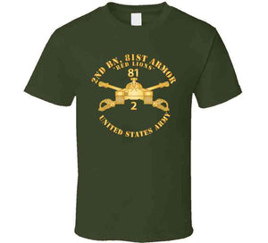 2nd Bn, 81st Armor - Red Knights- Armor Branch X 300 T Shirt