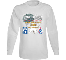 Load image into Gallery viewer, Army - Fort Liberty North Carolina - Xviii Airborne Corps (sky Dragons) - Ssi - Dui W Parachute X 300 T Shirt
