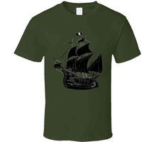 Load image into Gallery viewer, Pirate Ship - W Pirate Flag - Silhouette X 300 T Shirt
