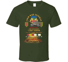 Load image into Gallery viewer, Army - Cold War Vet - 4th Bn 73rd Armor - 1st Inf Div - Panzer Kaserne Boblingen, Frg - M60a1 Tank  - Big Red One W Cold Svc X 300 T Shirt

