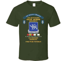 Load image into Gallery viewer, 8th Infantry Division Scroll - 1st Bn 68th Armor Regiment - Baumholder Germany - Cold War Vet W Cold Svc X 300 T Shirt
