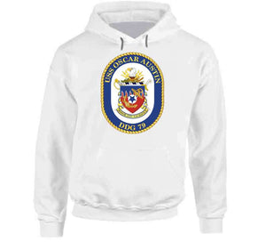 Navy - Uss Oscar Austin (ddg 79) Wo Txt T Shirt