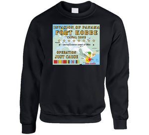 Invasion Of Panama - Just Cause - Fort Kobbe - Cz W Svc Ribbons W Map X 300 T Shirt