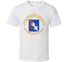 Load image into Gallery viewer, Army  - 423rd Infantry Regiment - Us Army W Dui X 300 T Shirt
