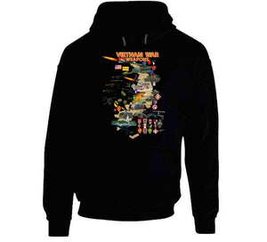 Map - Vietnam Units - with Wpns - Equipment Classic T Shirt, Crewneck Sweatshirt, Hoodie, Long Sleeve