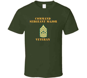 Command Sergeant Major - Csm Wtxt - Flat X 300 T Shirt