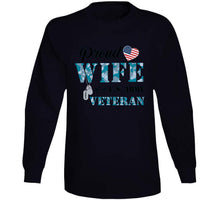 Load image into Gallery viewer, Proud Wife Of A Us Army Veteran Navy Camo W Black Txt X 300 T Shirt
