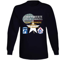 Load image into Gallery viewer, Army - Fort Liberty North Carolina - Xviii Airborne Corps (sky Dragons) - Ssi - Dui W Parachute X 300 T Shirt
