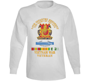 Army - Dui - 14th Infantry Regiment The Right Of The Line W Cib -  Vn Svc X 300 Classic T Shirt, Crewneck Sweatshirt, Hoodie, Long Sleeve