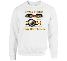 Load image into Gallery viewer, Total Eclipse - 2024 - I Was There W Yellow Outline - New Hampshire T Shirt
