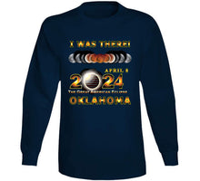 Load image into Gallery viewer, Total Eclipse - 2024 - I Was There W Yellow Outline - Oklahoma T Shirt
