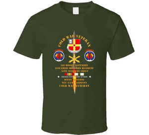 Cold War Vet - 1st Missile Bn, 81st Artillery 56th Artillery Group - Neu-ulm Germany - Firing Missile  W Cold Svc T Shirt