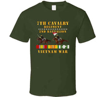 Load image into Gallery viewer, Army - 2nd Battalion,  7th Cavalry Regiment - Vietnam War Wt 2 Cav Riders And Vn Svc X 300 Classic T Shirt, Crewneck Sweatshirt, Hoodie, Long Sleeve
