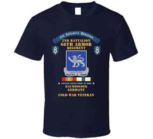 Load image into Gallery viewer, 8th Infantry Division Scroll - 2nd Bn 68th Armor Regiment - Baumholder Germany - Cold War Vet W Cold Svc X 300 T Shirt
