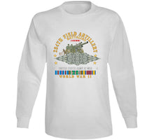 Load image into Gallery viewer, Dui - 284th Field Artillery Battalion - Dui W Br - 105mm Gun - Crew - Eur Svc Wwii X 300 T Shirt
