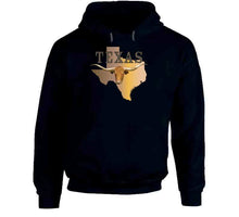 Load image into Gallery viewer, Texas - Rattler Skin -texas State Map W Longhorn  - Classic T Shirt, Crewneck Sweatshirt, Hoodie, Long Sleeve
