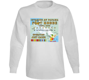 Invasion Of Panama - Just Cause - Fort Kobbe - Cz W Svc Ribbons W Map X 300 T Shirt