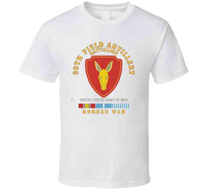 Army  - 99th Field Artillery Battalion - Korean War W Kor Svc X 300 T Shirt