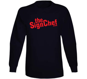 The Sign Chef Dot Com - Red Txt T Shirt