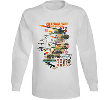 Load image into Gallery viewer, Map - Vietnam Units - with Wpns - Equipment Classic T Shirt, Crewneck Sweatshirt, Hoodie, Long Sleeve
