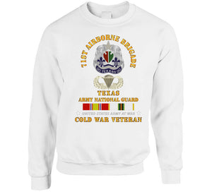 Army - 1st Airborne Bde - Txarng - Cold War Vet Wo Parachute W Cold Svc  X 300 Classic T Shirt, Crewneck Sweatshirt, Hoodie, Long Sleeve