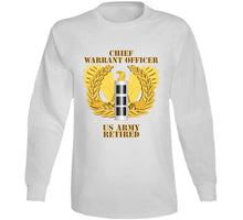 Load image into Gallery viewer, Army - Emblem - Warrant Officer - Cw3 - Retired T Shirt
