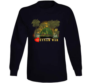 Vietnam Era Helmet Cover - Me Love You Long Time Gi W Jungle - Fire W Txt X 300 (1) Classic T Shirt, Crewneck Sweatshirt, Hoodie, Long Sleeve