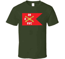 Load image into Gallery viewer, Army - Svc Brty, 2nd Battalion 28th Field Artillery Regiment - Red Wing Guidon X 300 Classic T Shirt, Crewneck Sweatshirt, Hoodie, Long Sleeve
