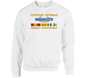 Army - Vietnam Veteran - Cbt Infantryman W Cib Vn Svc Classic T Shirt, Crewneck Sweatshirt, Hoodie, Long Sleeve