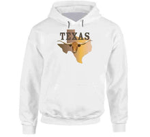 Load image into Gallery viewer, Texas - Rattler Skin -texas State Map W Longhorn  - Classic T Shirt, Crewneck Sweatshirt, Hoodie, Long Sleeve
