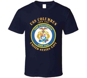 Navy - Uss Columbus Ssn 762 W Txt X 300 T Shirt