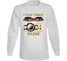Load image into Gallery viewer, Total Eclipse - 2024 - I Was There W Yellow Outline - Maine T Shirt
