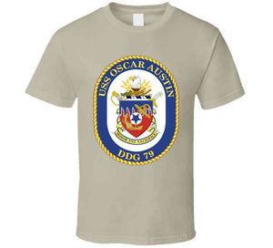 Navy - Uss Oscar Austin (ddg 79) Wo Txt T Shirt