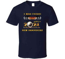 Load image into Gallery viewer, Total Eclipse - 2024 - I Was There W Yellow Outline - New Hampshire T Shirt
