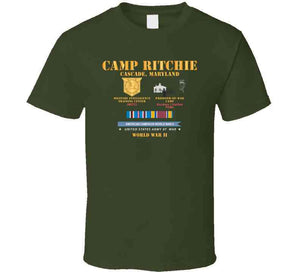 Camp Ritchie - Cascade, Maryland - Mitc, Pow Camp W Svc Amcam - Wwii X 300 T Shirt