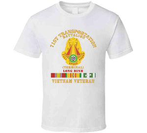 Army - 71st Transportation Battalion -  Terminal - Long Binh - Vietnam Vet  W Vn Svc X 300 Classic T Shirt, Crewneck Sweatshirt, Hoodie, Long Sleeve