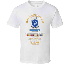 179th Infantry Regiment - Tomahawks - Iraq Surge 2008 W Cib - Oif - Iraq Svc X 300 Classic T Shirt, Crewneck Sweatshirt, Hoodie, Long Sleeve