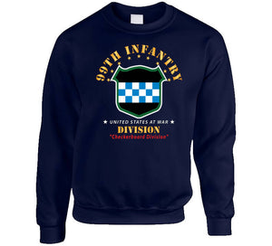 99th Infantry Division - Checkerboard Division X 300  Classic T Shirt, Crewneck Sweatshirt, Hoodie, Long Sleeve