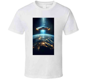 Alien Spaceship Flying Above The Earth Youth Hoodie