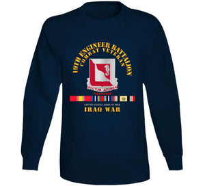 Army - 19th Engineer Battalion - Iraq War W Svc Classic T Shirt, Crewneck Sweatshirt, Hoodie, Long Sleeve