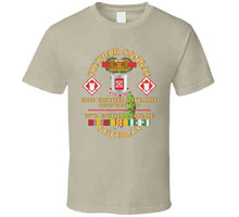 Load image into Gallery viewer, Army - Vietnam Combat Veteran - 62nd Engineer Bn,  20th Engineer Brigade  Ssi W Cbt Eng Badge Vn Svc X 300 T Shirt
