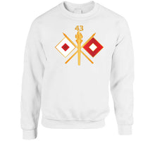Load image into Gallery viewer, Army - 43rd Signal Battalion W Unit Number - Branch Wo Txt T Shirt
