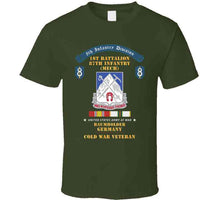 Load image into Gallery viewer, 8th Infantry Division Scroll - 1st Bn 87th Infantry (mech) - Baumholder Germany - Cold War Vet W Cold Svc X 300 T Shirt
