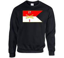Load image into Gallery viewer, Army - 1st Squadron, 17th Cavalry Guidon Classic T Shirt, Crewneck Sweatshirt, Hoodie, Long Sleeve
