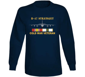 Airplane - B-47 Stratojet Bomber - Front - Cold War Veteran W Cold Svc X 300 T Shirt