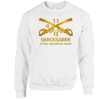 Load image into Gallery viewer, Atk Helicopter Troop - Q - 4 - 11th Acr - Branch W Txt X 300 T Shirt
