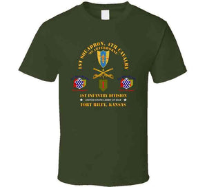 Army - 1st Squadron, 4th Cavalry - 1st Inf Div - Devil Bde - Ft Riley, Ks X 300 T Shirt