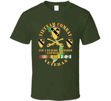 Load image into Gallery viewer, Vietnam Combat Veteran W 1st Cav Dui X 300 T Shirt
