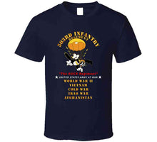 Load image into Gallery viewer, Army - 503rd Parachute Infantry Regiment - The Rock Regiment - Wars X 300 T Shirt
