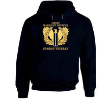 Load image into Gallery viewer, Emblem - Warrant Officer - Cw6 - Combat Veteran X 300 T Shirt
